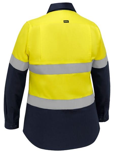 Bisley Industrial Women's Taped Hi Vis Cool Lightweight Vented Shirt (BL6390T) - Trade Wear