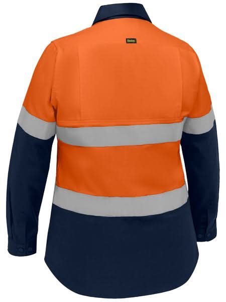 Bisley Industrial Women's Taped Hi Vis Cool Lightweight Vented Shirt (BL6390T) - Trade Wear