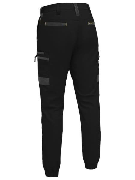Bisley Flx & Move™ Elastic Waist Cargo Cuffed Pants (BPC6237) - Trade Wear