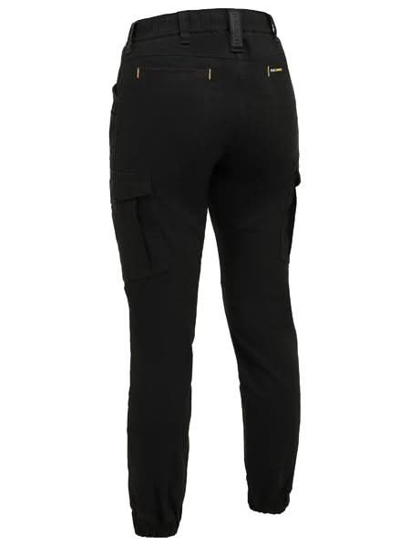 Bisley Womens Flx & Move™ Elastic Waist Cargo Cuffed Pants (BPCL6237) - Trade Wear