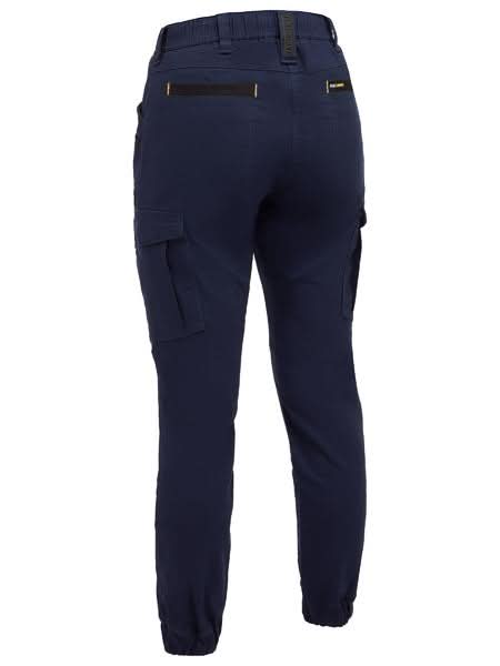 Bisley Womens Flx & Move™ Elastic Waist Cargo Cuffed Pants (BPCL6237) - Trade Wear