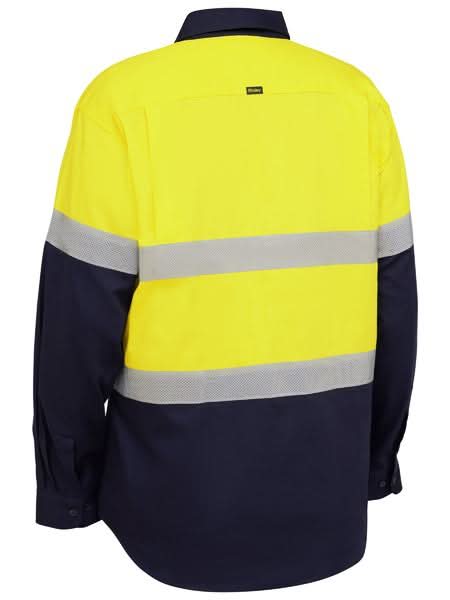 Bisley Taped Hi Vis Ripstop Vented Shirt (BS6495T) - Trade Wear