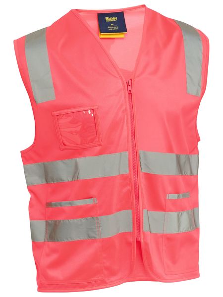Bisley Taped Hi Vis Safety Zip Vest (BV0341T)