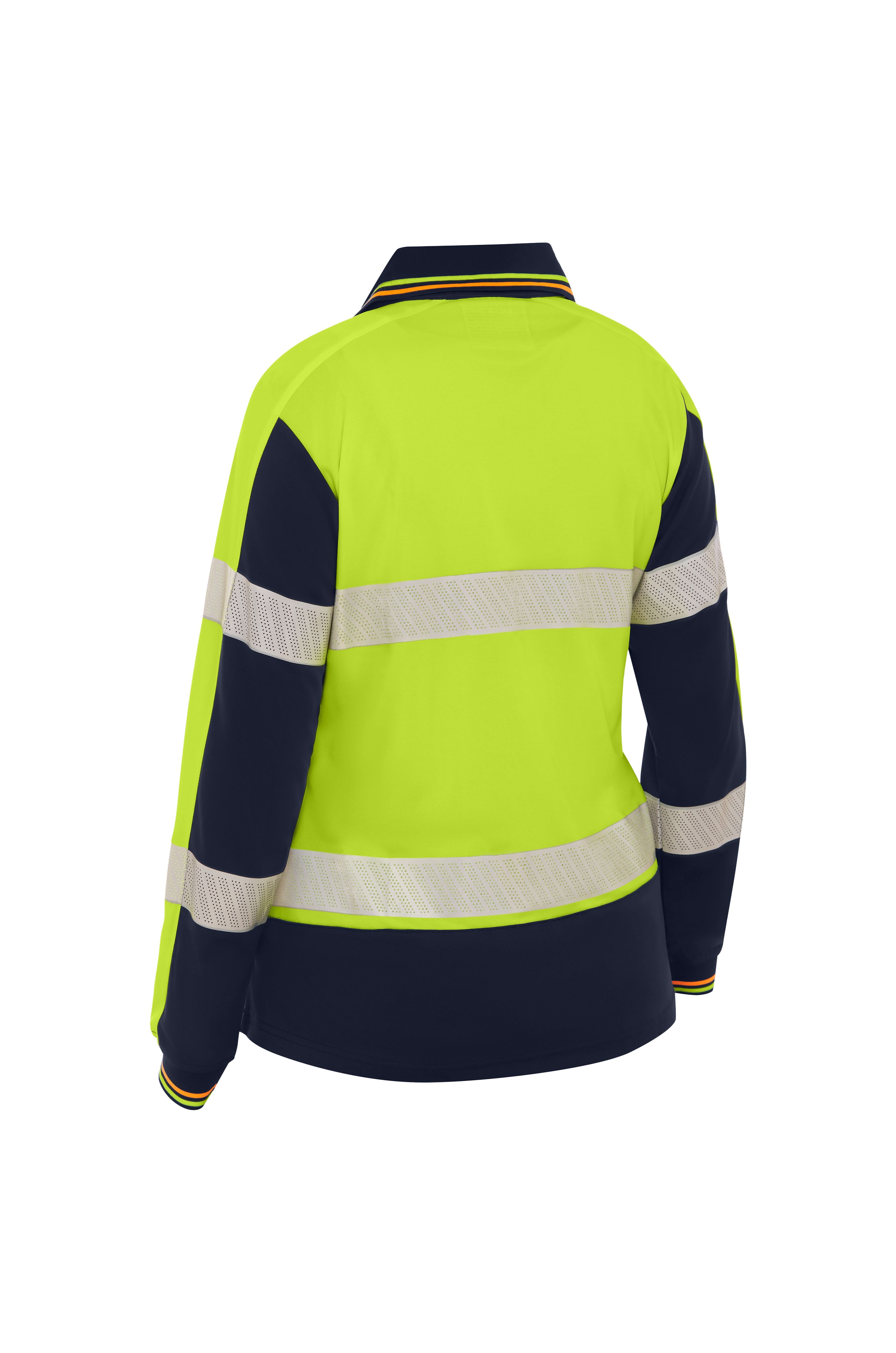 Bisley Women's Taped Hi Vis Recycled V-Neck Maternity Polo (BKLM6225T) - Trade Wear
