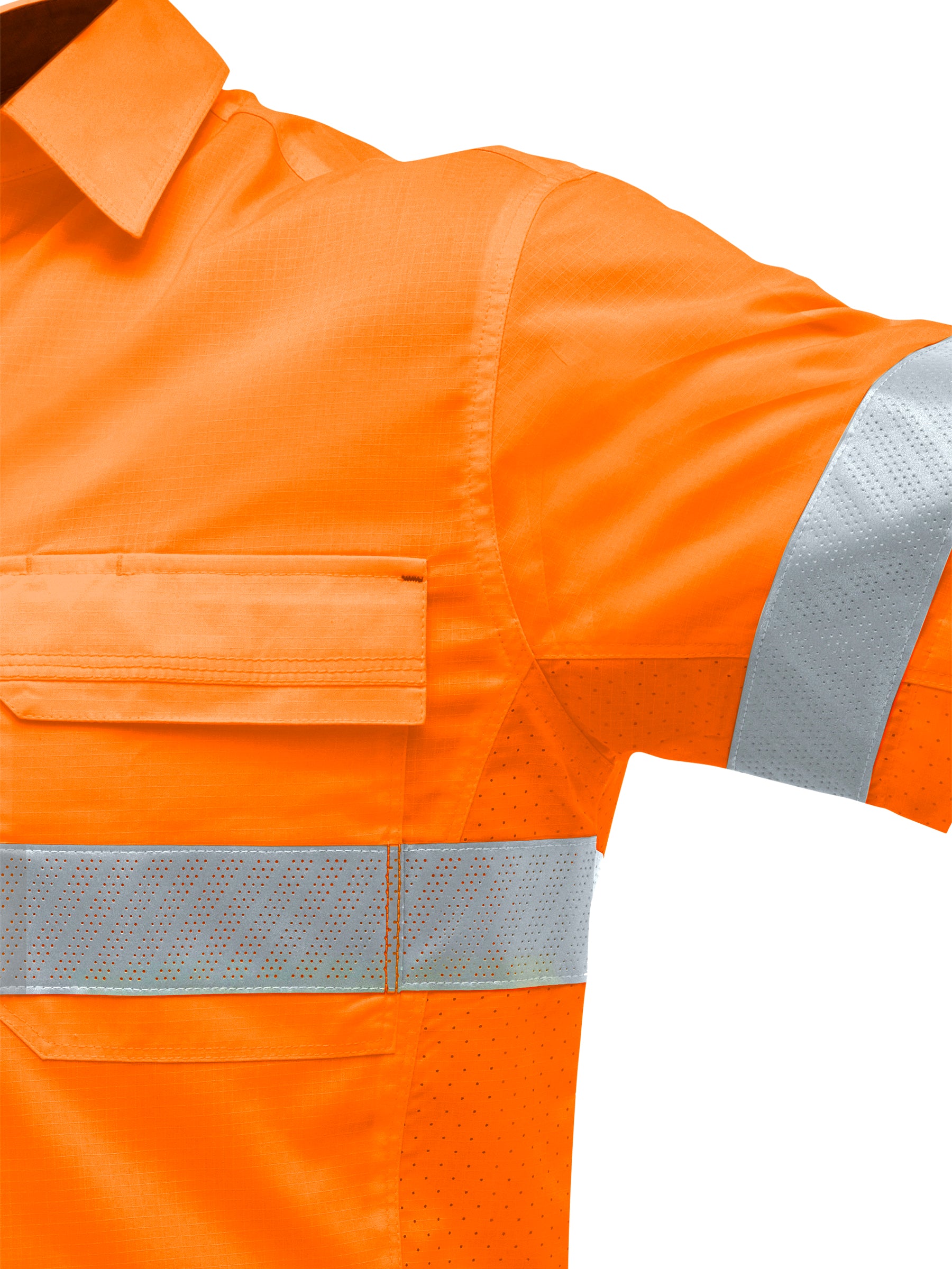 Bisley X Airflow™ Hi Vis Taped Stretch Ripstop Shirt (BS1491T)