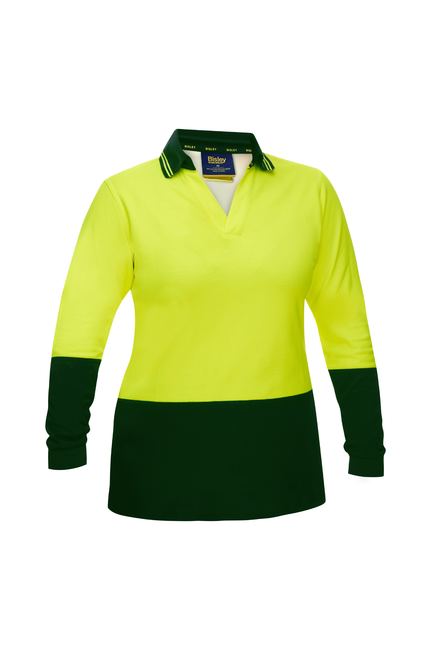 Bisley Womens Hi Vis V-Neck Polo (BKL6234)