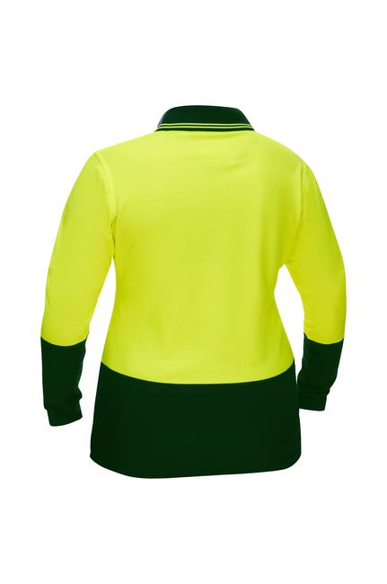 Bisley Womens Hi Vis V-Neck Polo (BKL6234)