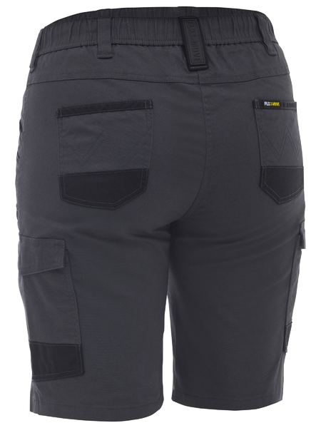 Bisley Womens Flex & Move™ Elastic Waist Cargo Short (BSHL1338)