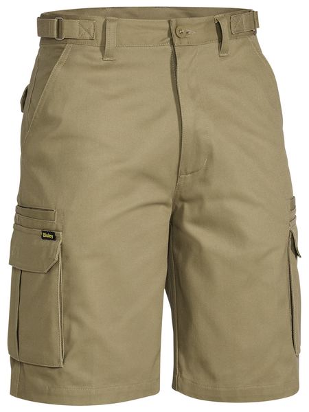 Bisley 8 Pocket Cargo Short - Khaki (BSHC1007) - Trade Wear