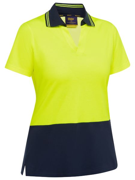 Bisley Womens Hi Vis V-Neck Polo (BKL1234)