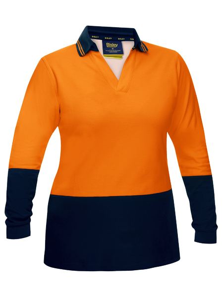 Bisley Womens Hi Vis V-Neck Polo (BKL6234)