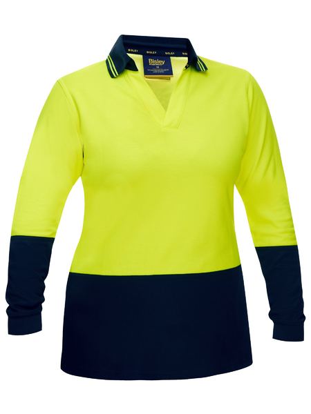 Bisley Womens Hi Vis V-Neck Polo (BKL6234)