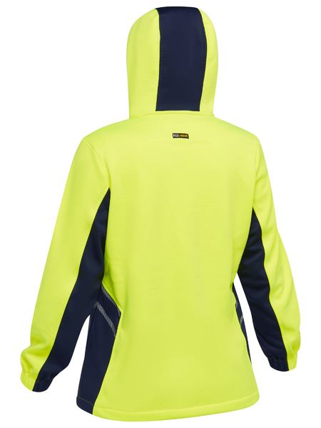 Bisley Womens Hi Vis Water Repellent Fleece Hoodie (BKL6571)