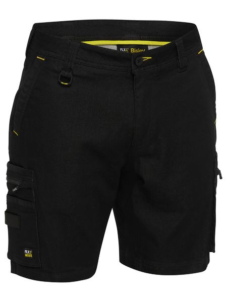 Bisley Flex & Move™ Stretch Denim Zip Cargo Shorts (BSHC1335)