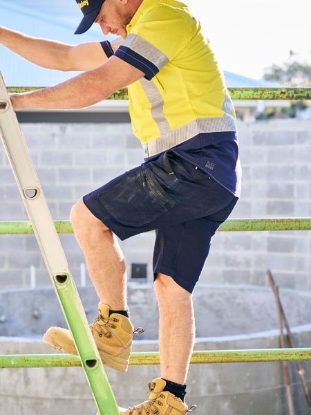 Bisley Flex & Move™ Stretch Denim Zip Cargo Shorts (BSHC1335)