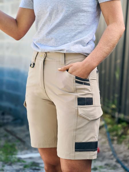 Bisley Womens Flex & Move™ 4-Way Stretch Zip Cargo Short (BSHL1332)