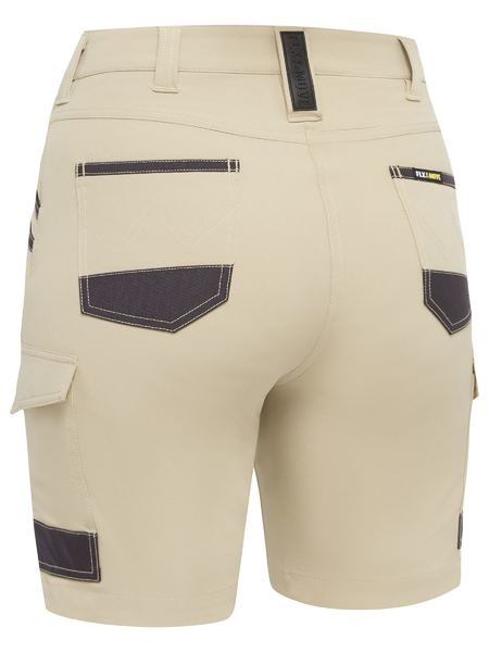 Bisley Womens Flex & Move™ 4-Way Stretch Zip Cargo Short (BSHL1332)
