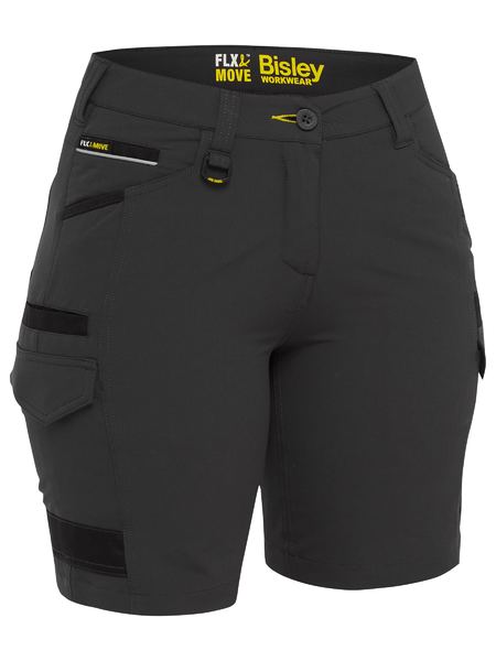 Bisley Womens Flex & Move™ 4-Way Stretch Zip Cargo Short (BSHL1332)