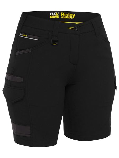 Bisley Womens Flex & Move™ 4-Way Stretch Zip Cargo Short (BSHL1332)