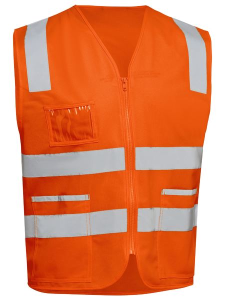 Bisley Taped Hi Vis Safety Zip Vest (BV0341T)