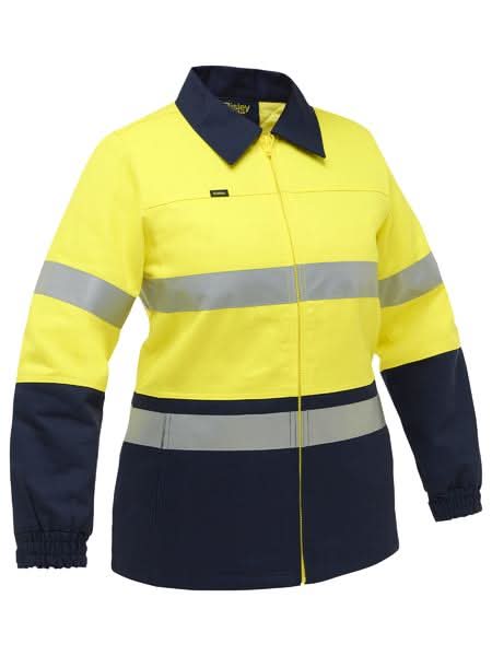 Bisley Womens Taped Hi Vis Drill Jacket (BKL6710T)