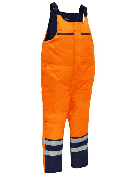 Bisley Taped Hi Vis Freezer Bib & Brace Coverall (BAB6452T) - Trade Wear