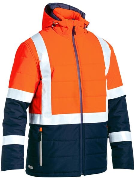 Bisley Bisley Taped Two Tone Hi Vis Puffer Jacket (BJ6929HT) - Trade Wear