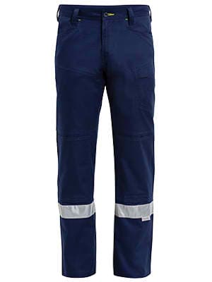 Bisley 3M Taped Ripstop Vented Work Pant - Navy (BP6474T) - Trade Wear