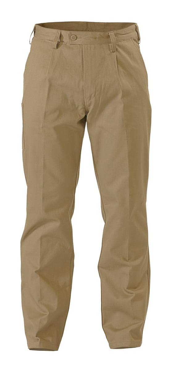 Bisley Original Cotton Drill Work Pant - Khaki (BP6007) - Trade Wear