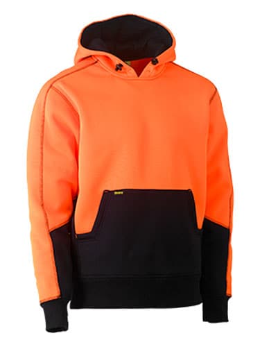 Bisley Bisley Hi Vis Two Tone Fleece Pullover Hoodie (BK6619) - Trade Wear