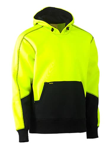 Bisley Bisley Hi Vis Two Tone Fleece Pullover Hoodie (BK6619) - Trade Wear
