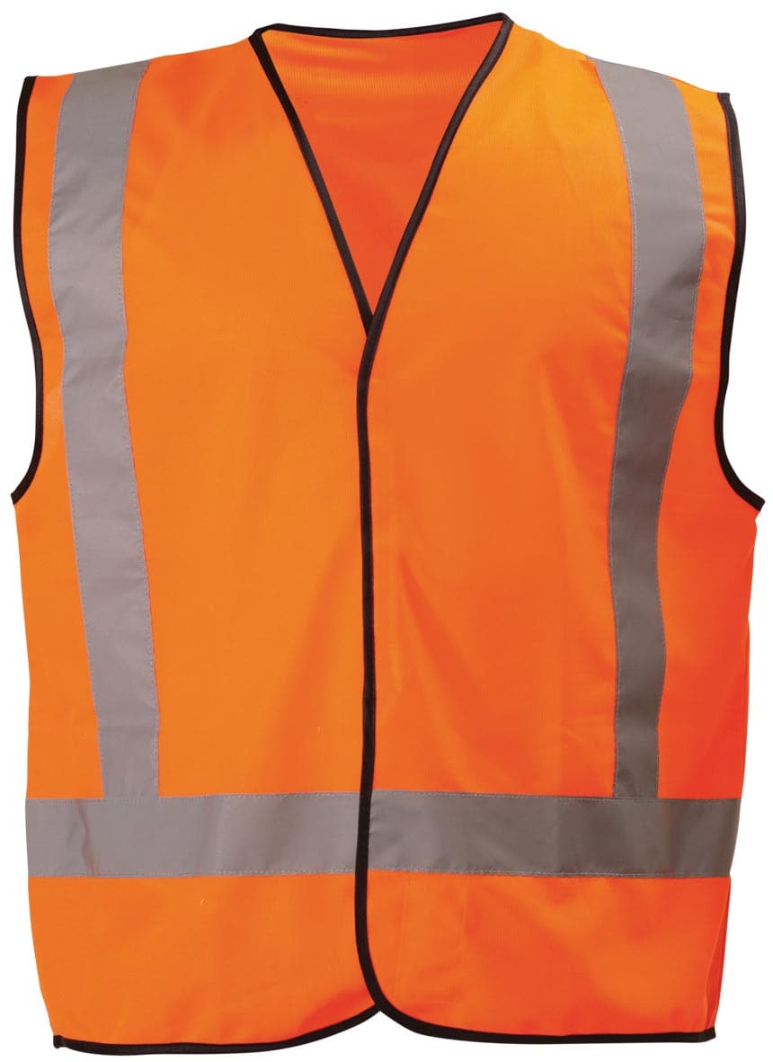 Bisley X Taped Hi Vis Vest - Orange (BT0347) - Trade Wear