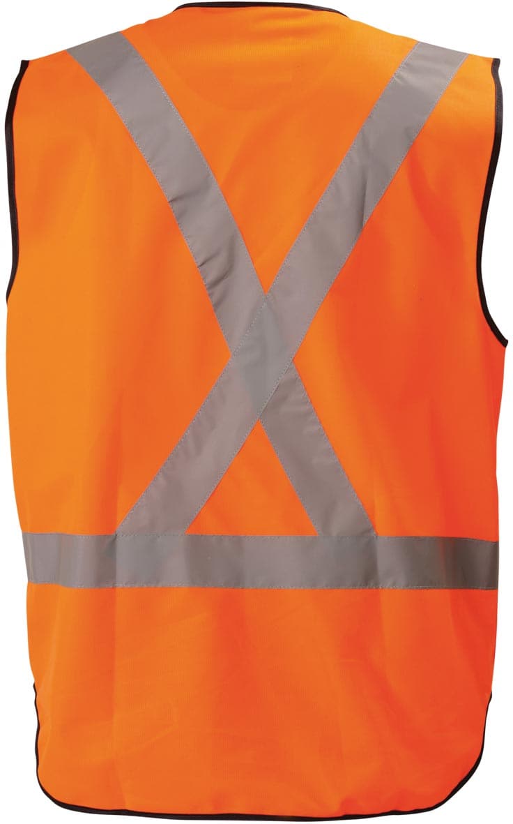 Bisley X Taped Hi Vis Vest - Orange (BT0347) - Trade Wear