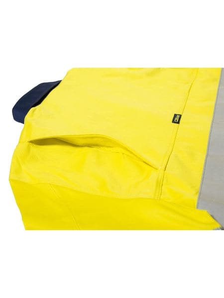 Bisley Bisley 3M Taped 2 Tone Hi Vis Mens Industrial Cool Vent Shirt (BS6448T) - Trade Wear