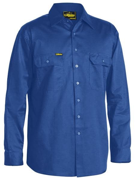 Bisley Bisley Cool Lightweight Drill Shirt  Long Sleeve (BS6893) - Trade Wear