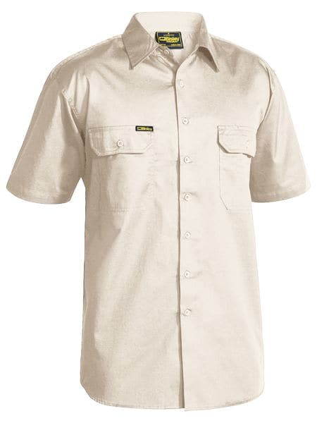 Bisley Bisley Cool Lightweight Drill Shirt Short Sleeve (BS1893) - Trade Wear