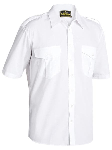 Bisley Bisley Epaulette Shirt Short Sleeve (B71526) - Trade Wear