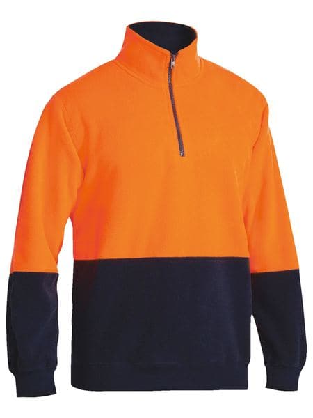 Bisley Bisley Hi Vis Polarfleece Zip Pullover (BK6889) - Trade Wear