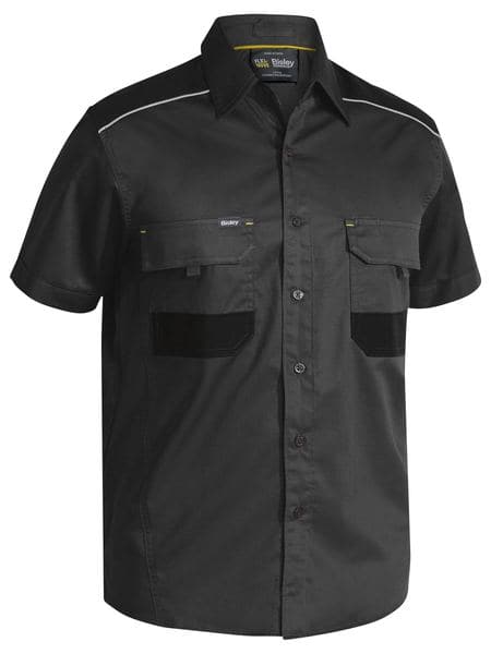 Bisley Flex & Move™ Mechanical Stretch Shirt Short Sleeve (BS1133) - Trade Wear