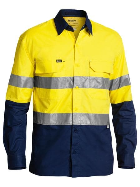 Bisley 3M Taped Hi Vis X Airflow™ Ripstop Shirt (BS6415T) - Trade Wear