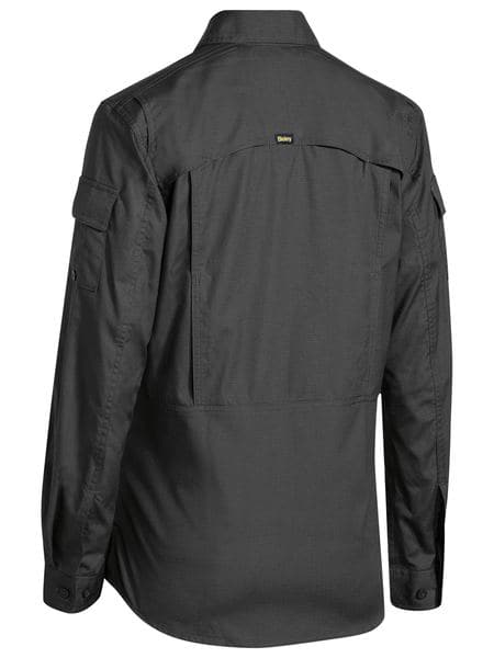 Bisley Womens X Airflow Ripstop Shirt - Charcoal (BL6414) - Trade Wear