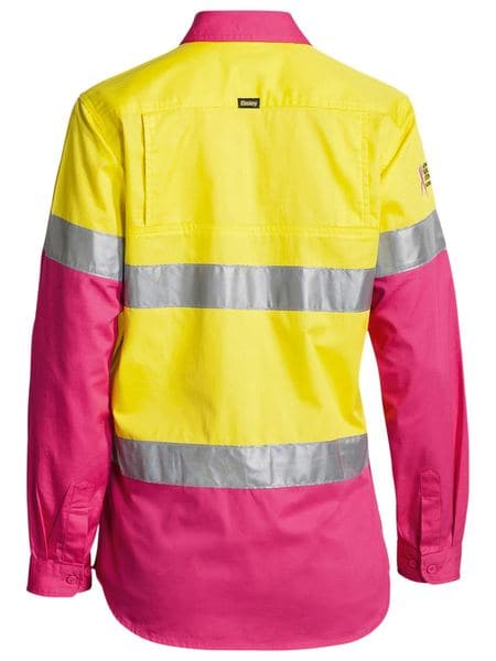 Bisley Bisley Womens 3M Taped Hi Vis Cool Lightweight Shirt (BL6696T) - Trade Wear