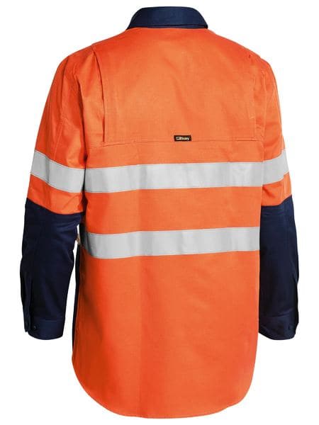 Bisley Bisley 3M Taped 2 Tone Hi Vis Mens Industrial Cool Vent Shirt (BS6448T) - Trade Wear