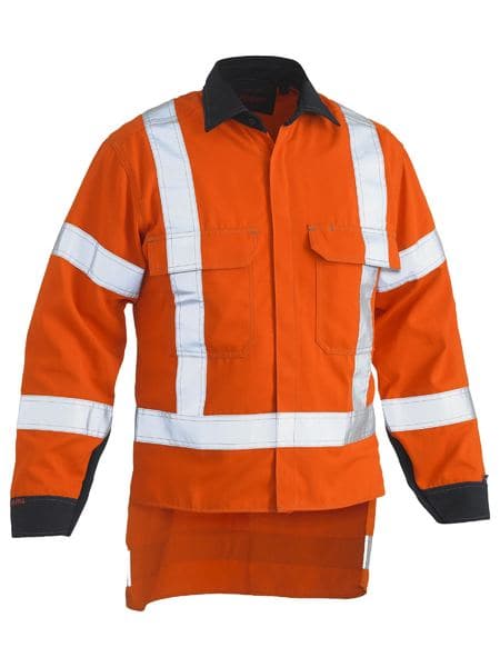 Bisley Bisley Tencate Tecasafe® Plus 700 X Taped Hi Vis TTMC-W FR Vented Long Sleeve Shirt (BS8349XT) - Trade Wear