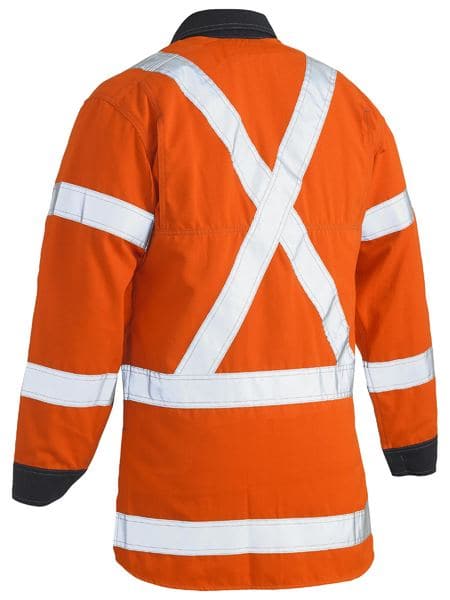 Bisley Bisley Tencate Tecasafe® Plus 700 X Taped Hi Vis TTMC-W FR Vented Long Sleeve Shirt (BS8349XT) - Trade Wear