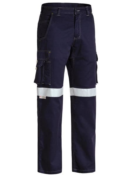 Bisley 3M Taped Cool Vented Light Weight Cargo Pant-Navy (BPC6431T) - Trade Wear