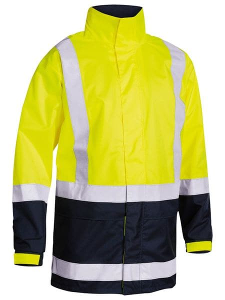 Bisley Two Tone Taped Hi Vis Rain Shell Jacket (BJ6966T) - Trade Wear