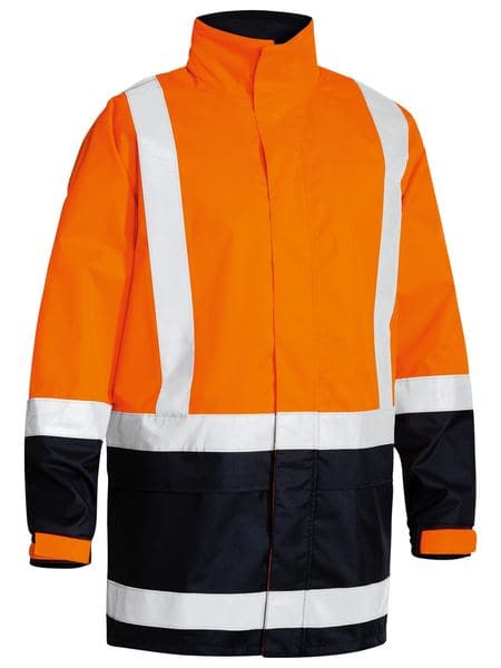 Bisley Two Tone Taped Hi Vis Rain Shell Jacket (BJ6966T) - Trade Wear