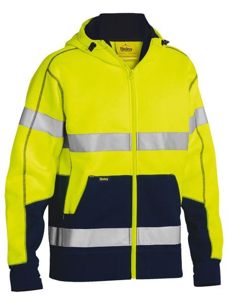 Bisley Taped Hi Vis Fleece Hoodie (BK6819T) - Trade Wear