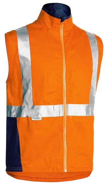 Bisley 3M Taped Hi Vis 3 in 1 Drill Jacket (BJ6970T) - Trade Wear